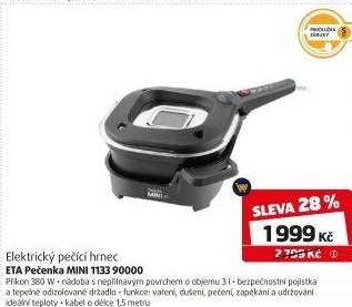 Elektrický pečicí hrnec ETA Pečenka mini 1133 90000