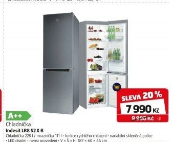 Kombinovaná chladnička Indesit LR8 S2 X B