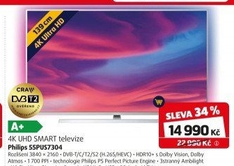 LED televize Philips 55PUS7304