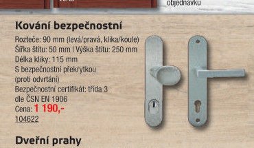 Kování bezpečnostní - UNI HOBBY akcniletaky.com