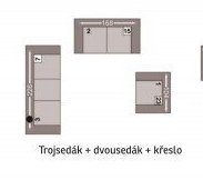 Trojsedák + dvousedák + křeslo - ASKO akcniletaky.com
