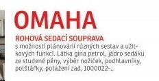 OMAHA rohová sedací souprava - ASKO akcniletaky.com