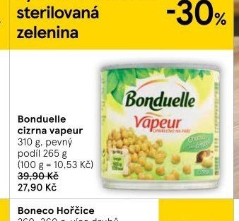 Bonduelle cizrna vapeur 310 g