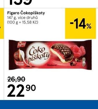 Figaro Čokopiškoty 147 g