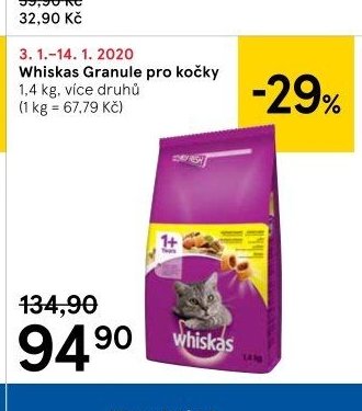 Whiskas Granule pro kočky