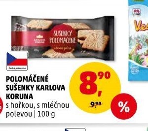 POLOMÁČENÉ SUŠENKY KARLOVA KORUNA