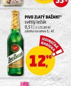 PIVO ZLATÝ BAŽANT světlý ležák