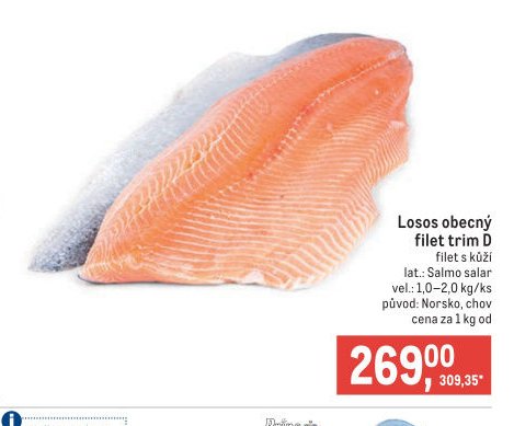 Losos obecný filet trim D