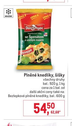 Plněné knedlíky, šišky