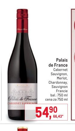 Palais de France Cabernet Sauvignon, Merlot, Chardonnay, Sauvignon Blanc