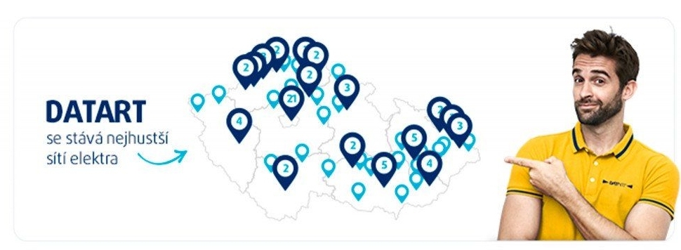 DATART se stává nejhustší sítí elektra