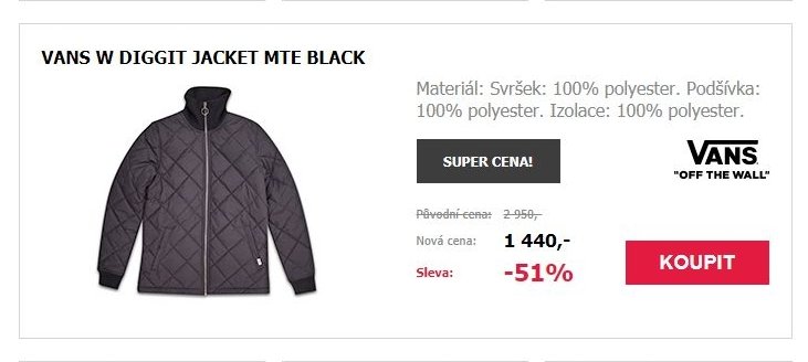 VANS W DIGGIT JACKET MTE BLACK