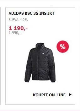 ADIDAS BSC 3S INS JKT