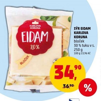 Sýr Eidam Karlova Koruna
