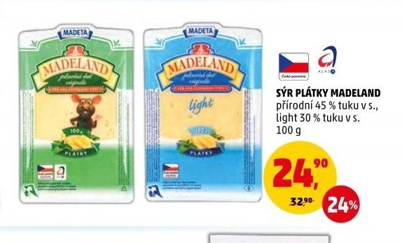 Sýr plátky Madeland