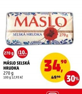 Máslo Selská hrudka