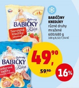 Babiččiny knedlíky různé druhy
