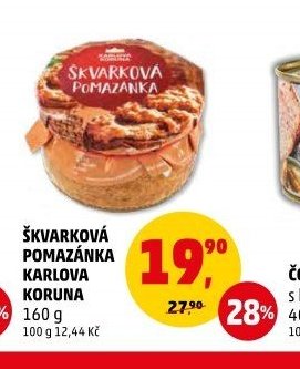 ŠVARKOVÁ POMAZÁNKA KARLOVA KORUNA