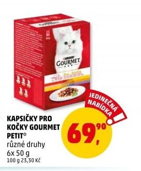 KAPSIČKY PRO KOČKY GOURMET PETIT