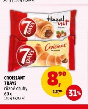 Croissant 7Days různé druhy
