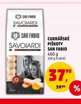Cukrářské piškoty San Fabio