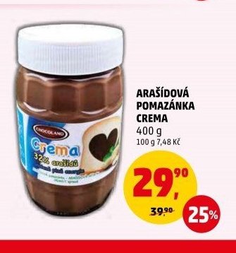Arašídová pomazánka Crema 400 g