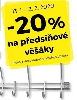 -20% na předsíňové věšáky