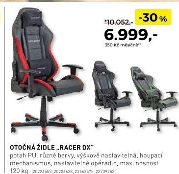 Otočná židle Racer DX