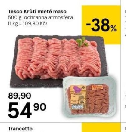 Tesco Krůtí mleté maso
