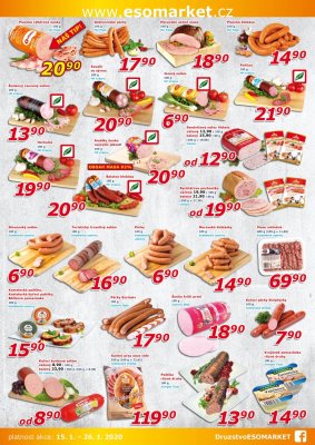 akční leták ESO MARKET 15.1.2020-26.1.2020
