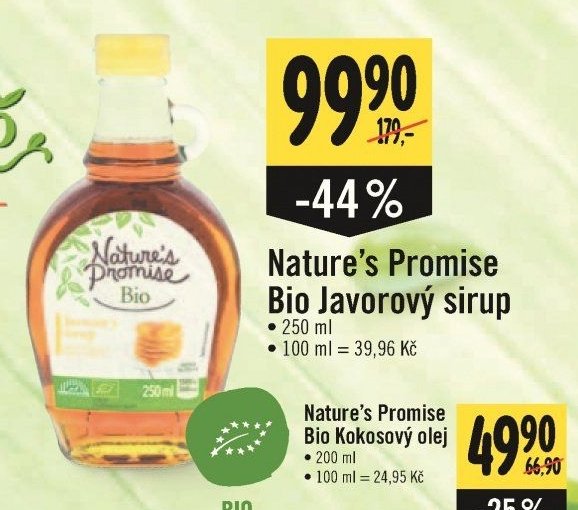 Nature's Promise Bio Javorový sirup