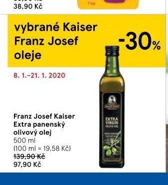Franz Josef Kaiser Extra panenský olivový olej