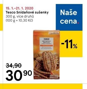 Tesco Snídaňové sušenky