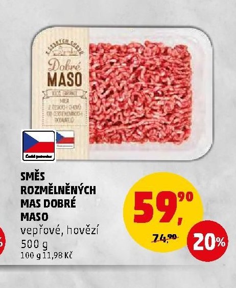 SMĚS ROZMĚLNĚNÝCH MAS DOBRÉ MASO