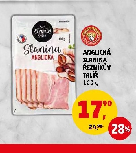 ANGLICKÁ SLANINA ŘEZNÍKŮV TALÍŘ