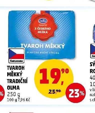 TVAROH MĚKKÝ TRADIČNÍ OLMA