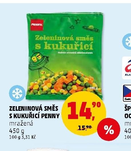 Zeleninová směs s kukuřicí Penny 450 g