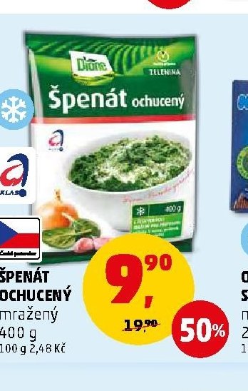 Špenát ochucený 400 g