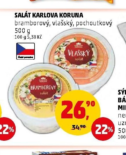 SALÁT KARLOVA KORUNA