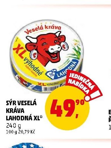 SÝR VESELÁ KRÁVA LAHODNÁ XL