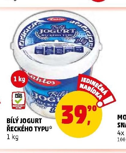 BÍLÝ JOGURT ŘECKÉHO TYPU