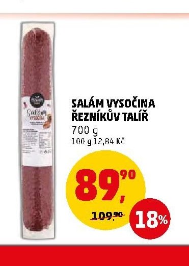 SALÁM VYSOČINA ŘEZNÍKŮV TALÍŘ