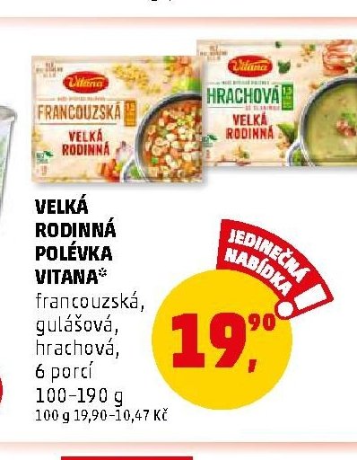 Velká rodinná polévka Vitana