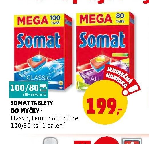 SOMAT TABLETY DO MYČKY