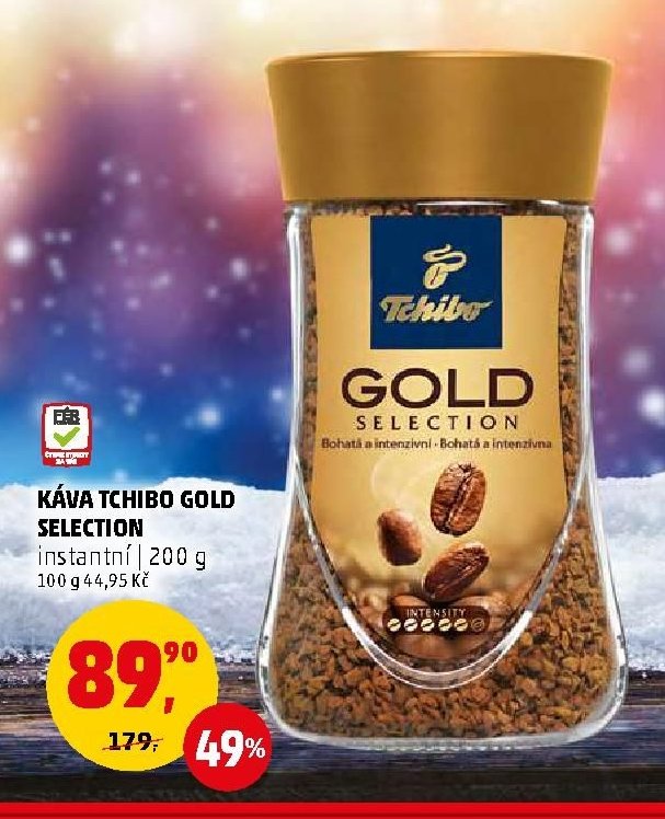KÁVA TCHIBO GOLD SELECTION instantní 200 g