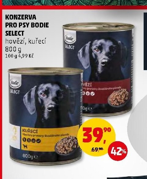 KONZERVA PRO PSY BODIE SELECT