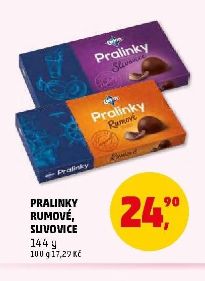PRALINKY RUMOVÉ, SLIVOVICE