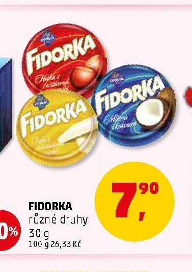 FIDORKA různé druhy