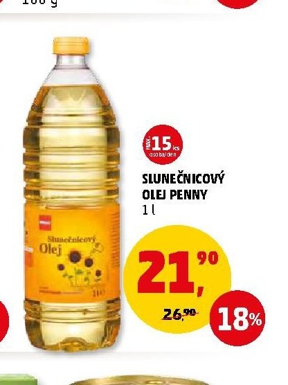 SLUNEČNICOVÝ OLEJ PENNY