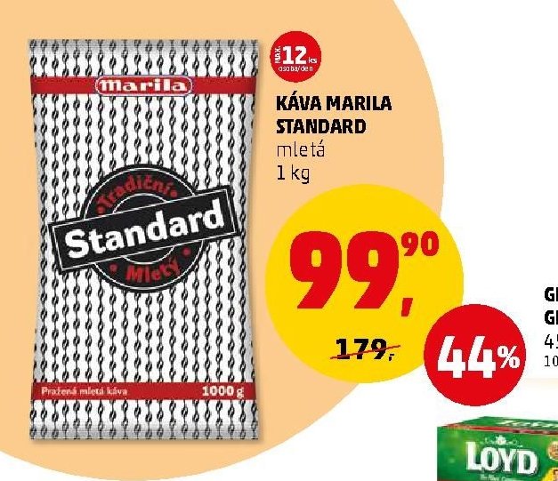 Káva Marila Standard mletá